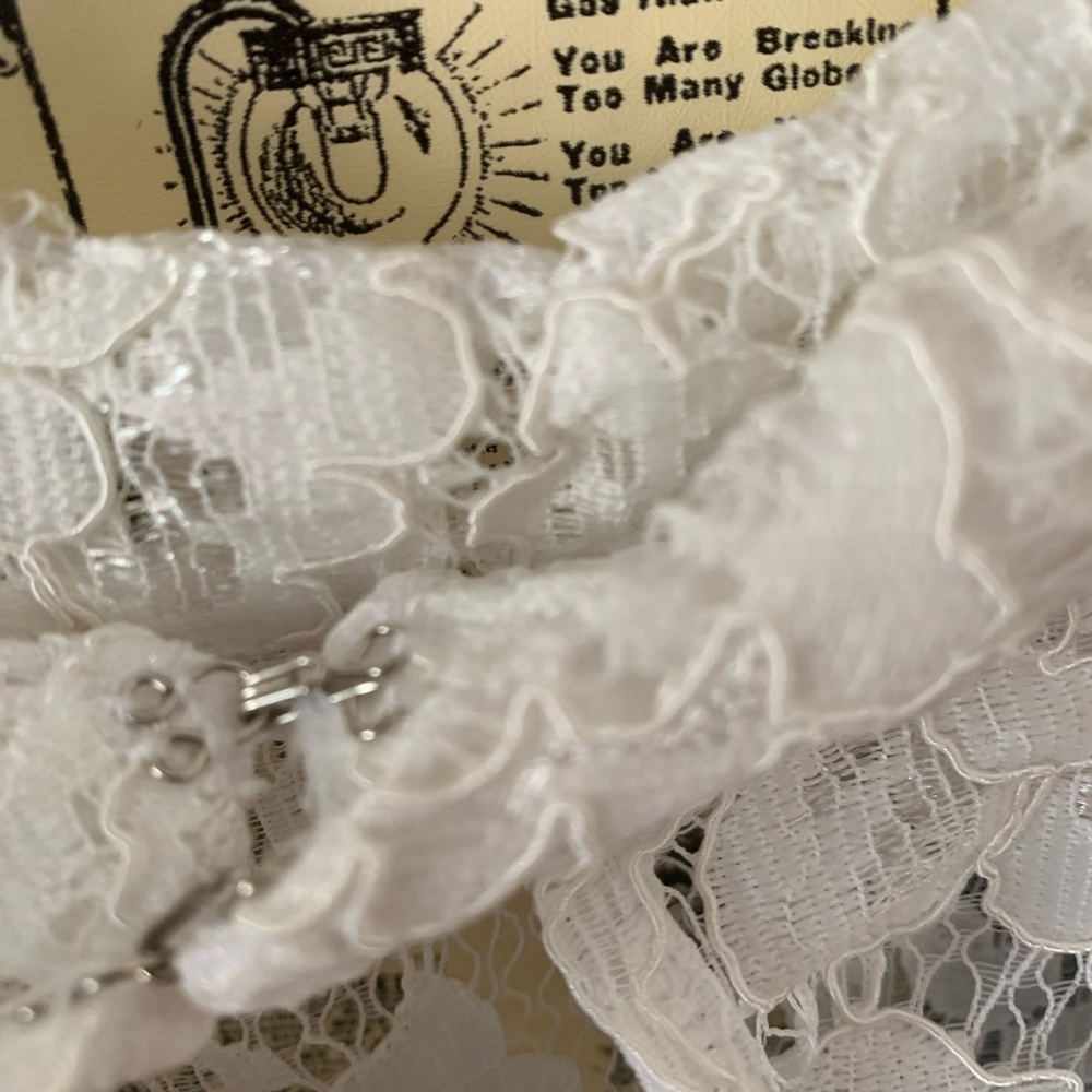 Reformation Tristan top white lace NWT size 2 XS - Picture 9 of 12